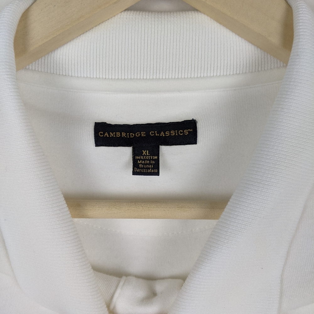 Cambridge Classics White Long-sleeved Polo Shirt - Picture 4 of 5